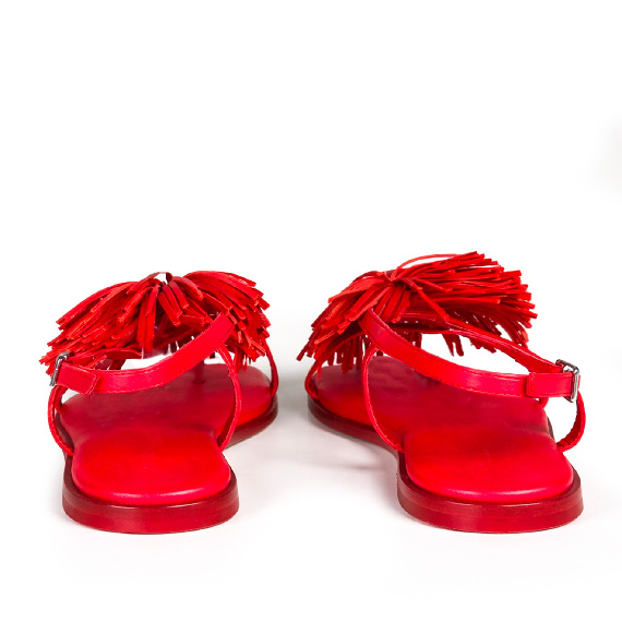 G42_Square open<br>Thong sandal red