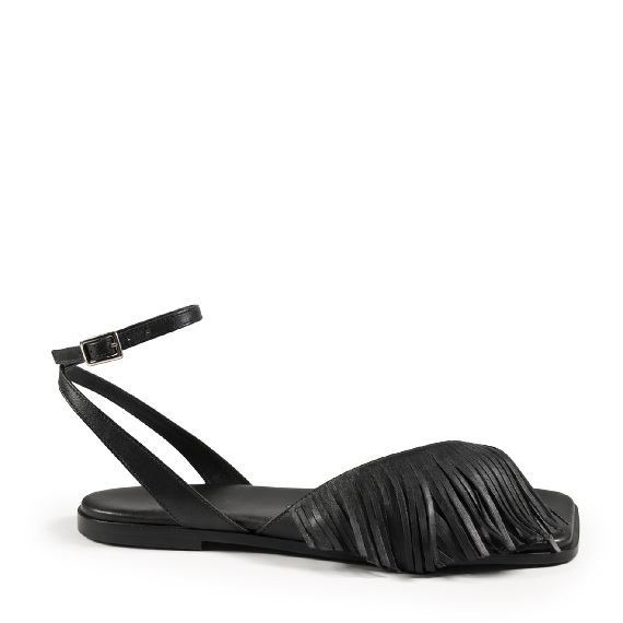 G42_Square open_Sandalo  in nappa nera