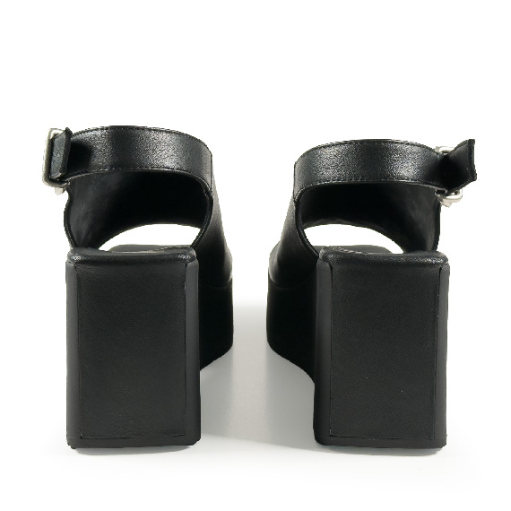 K10_Block_Sandalo Zeppa nero