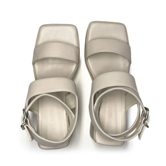 K10_Block<br>Wedge sandal bone with ankle strap