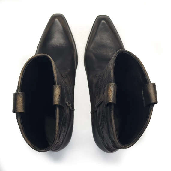 K12_Dallas_Stivale texano nero in pelle di bufalo