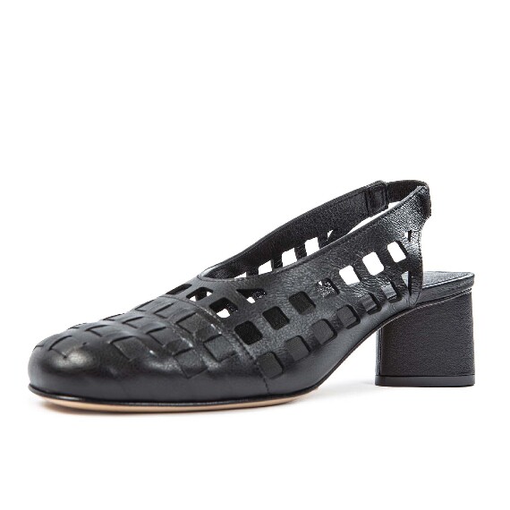 K14_Drop<br>Perforated slingback black