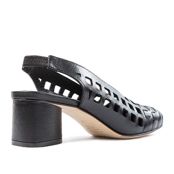 K14_Drop<br>Perforated slingback black