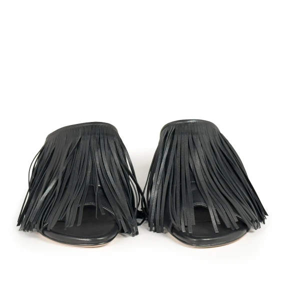 K16_Drop<br>Mule black in soft nappa leather