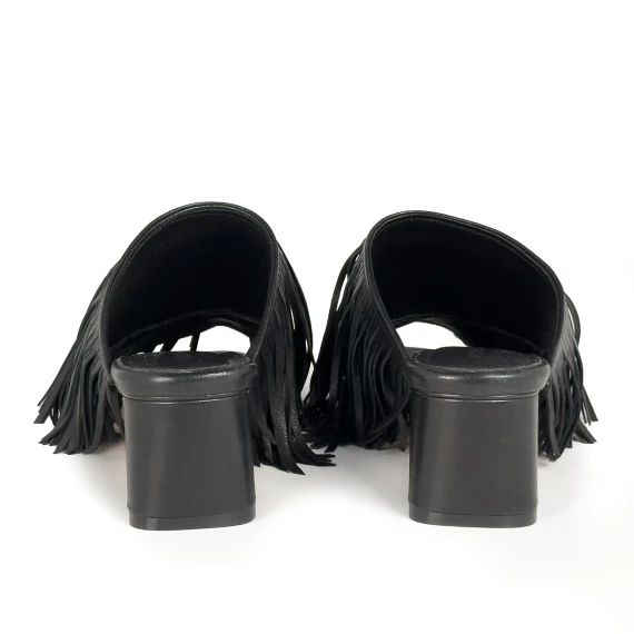 K16_Drop<br>Mule black in soft nappa leather