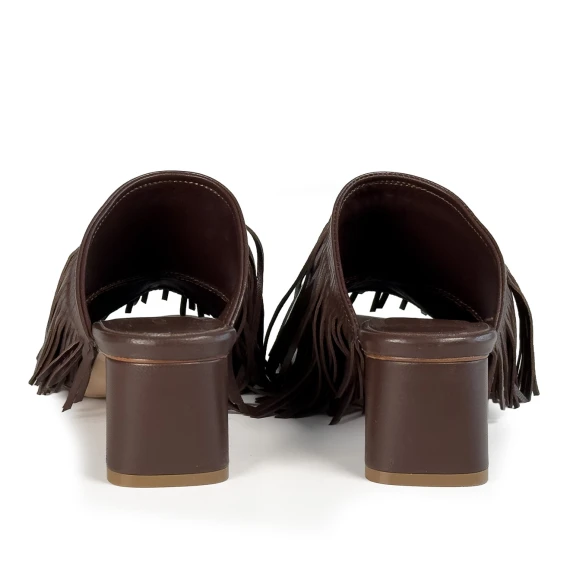 K16_Drop<br>Mule brown in soft nappa leather