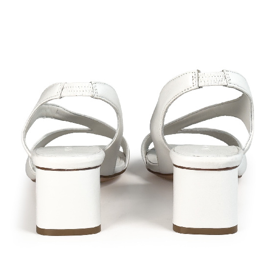K16_Drop<br>Sandal in nappa leather white