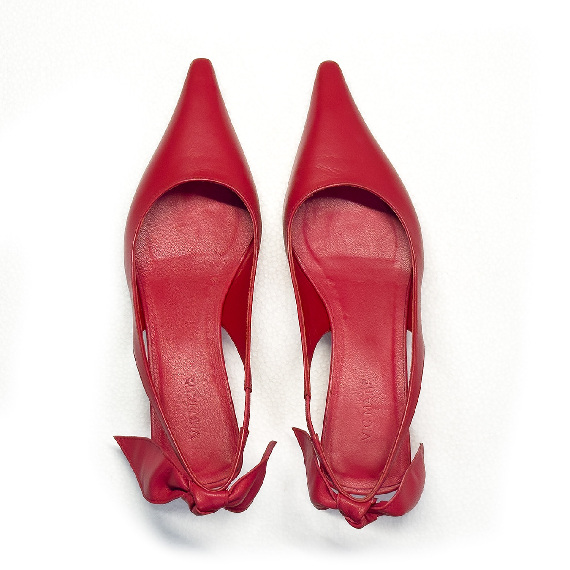 K20_Kitty<br>Chanel slingback red with bow