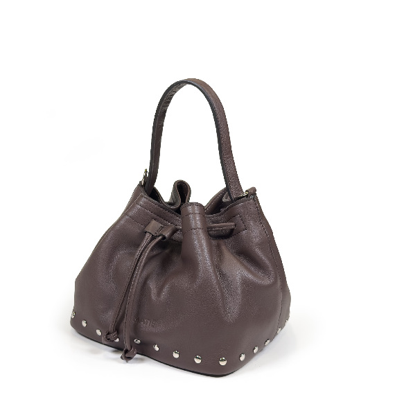 SohoSoft leather bucket bag dark brown Vic Matie