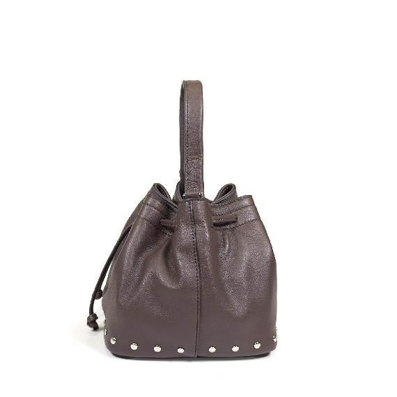 SohoSoft leather bucket bag dark brown Vic Matie