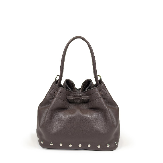 SohoSoft leather bucket bag dark brown Vic Matie