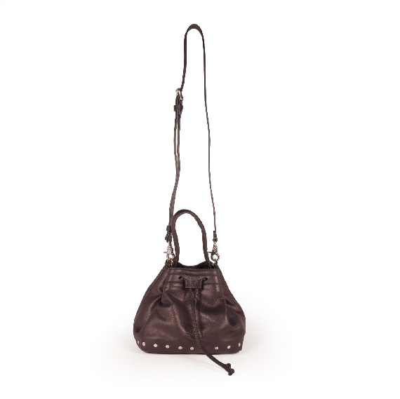 SohoSoft leather bucket bag dark brown Vic Matie