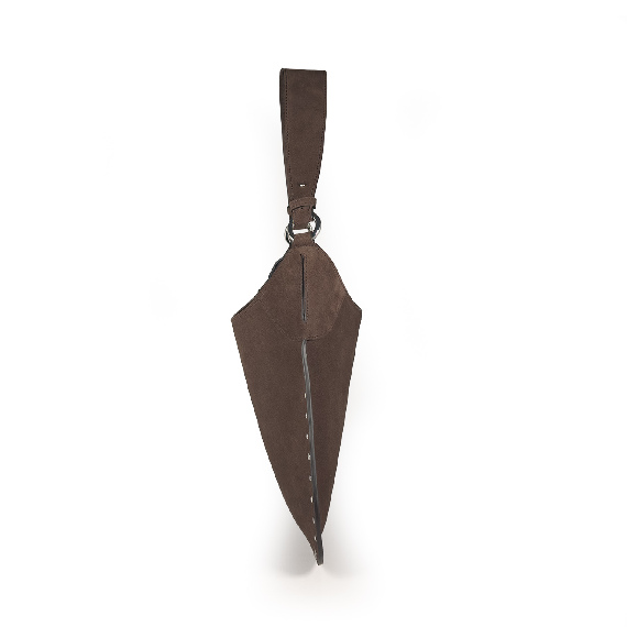 BohoSoft suede hobo bag dark brown Vic Matie