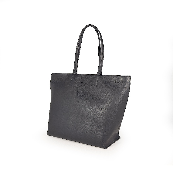 Michelle<br/Shopper-Bucket in pelle nera