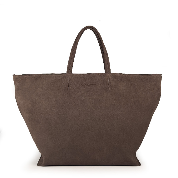 Michelle Big<br/Shopper-Bucket in crosta testa di moro