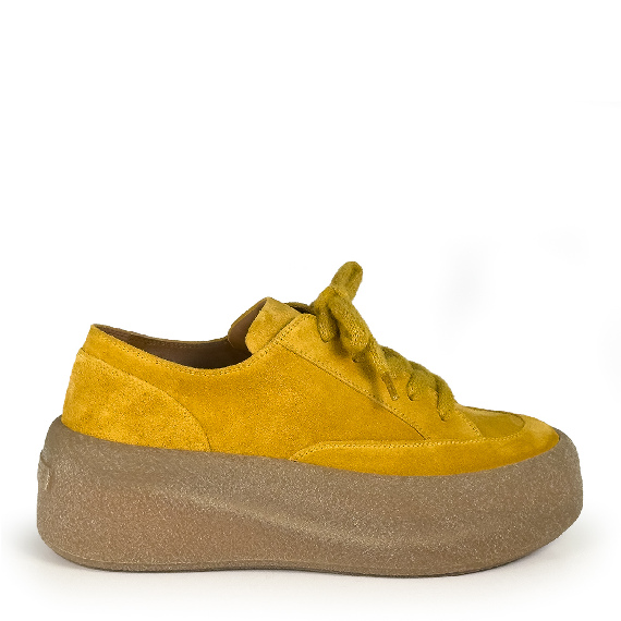 F04 Creepy_ Scarpa  allacciato ochre