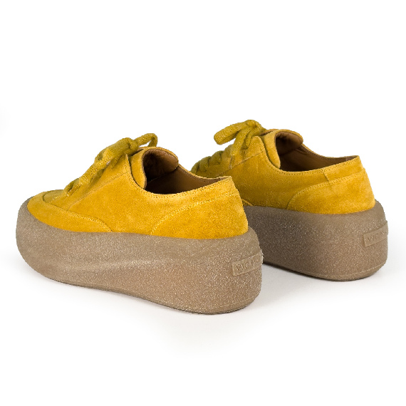 F04 Creepy_ Scarpa  allacciato ochre
