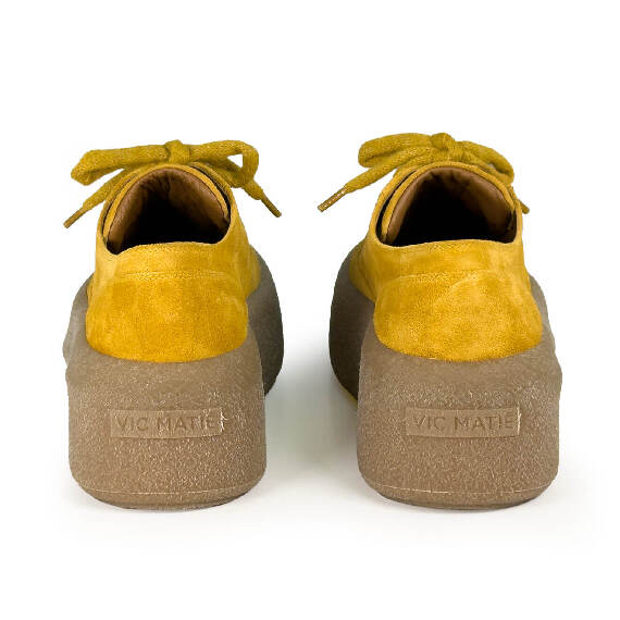 F04 Creepy_ Scarpa  allacciato ochre