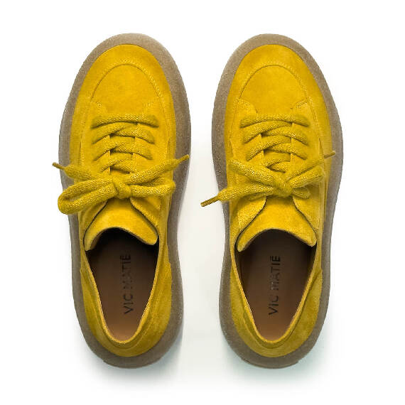 F04 Creepy_ Scarpa  allacciato ochre