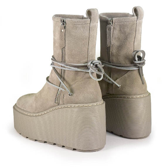 F20 Zeppa Stripy_ Wedge ankle boots cream Vic Matie