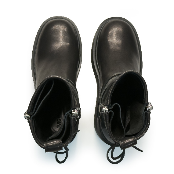F20 Zeppa Stripy_ Stivaletto Wedge nero