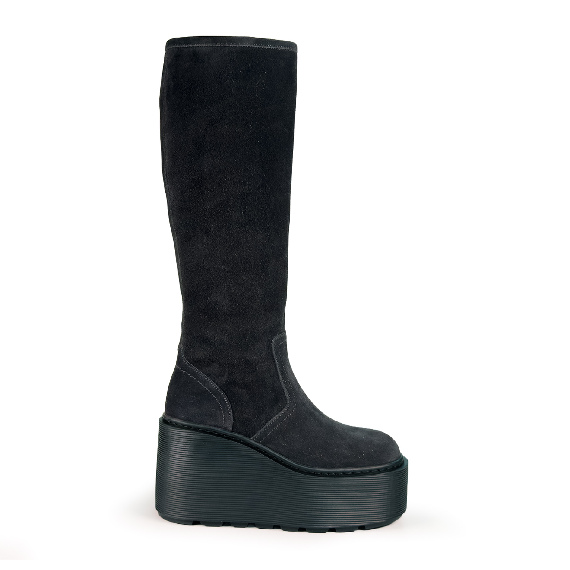 F20 Zeppa Stripy_ Stivale in crosta nero