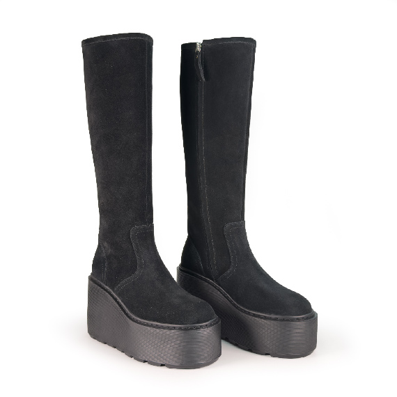 F20 Zeppa Stripy_ Suede boots black Vic Matie