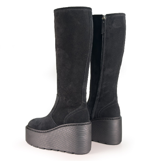 F20 Zeppa Stripy_ Suede boots black Vic Matie