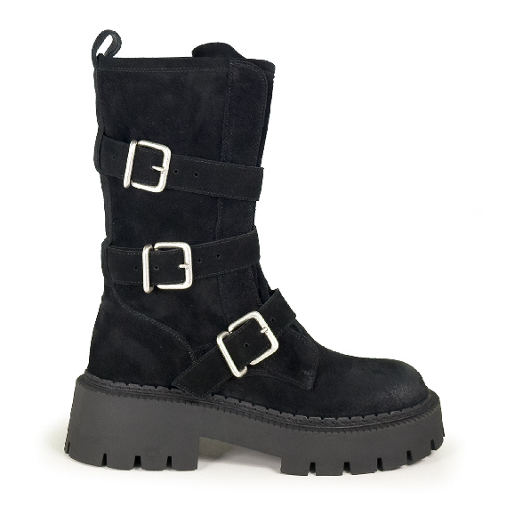 H04 Bob_Biker buckle in crosta nera