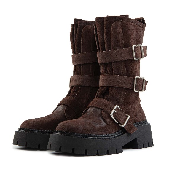 H04 Bob_Biker buckle in crosta testa di moro Vic Matie
