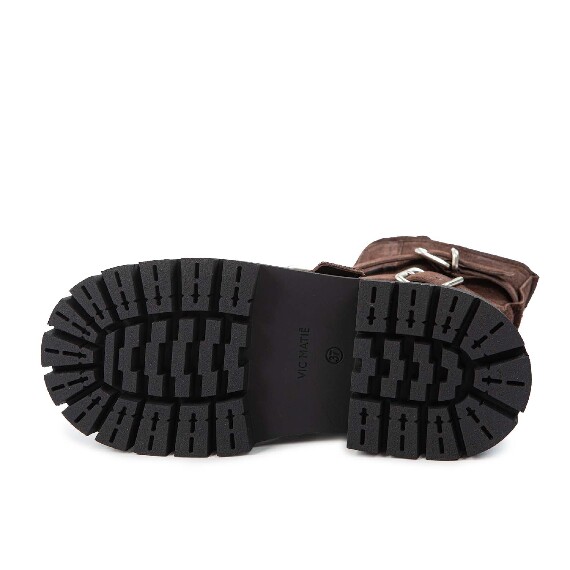 H04 Bob_Biker buckle in crosta testa di moro Vic Matie