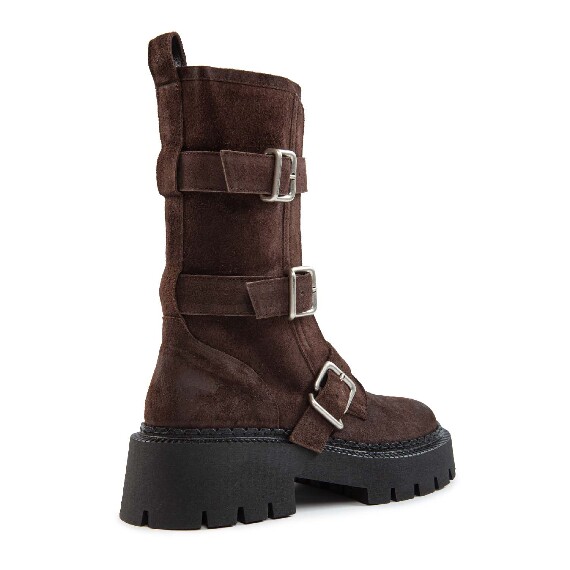 H04 Bob_Biker buckle in crosta testa di moro Vic Matie