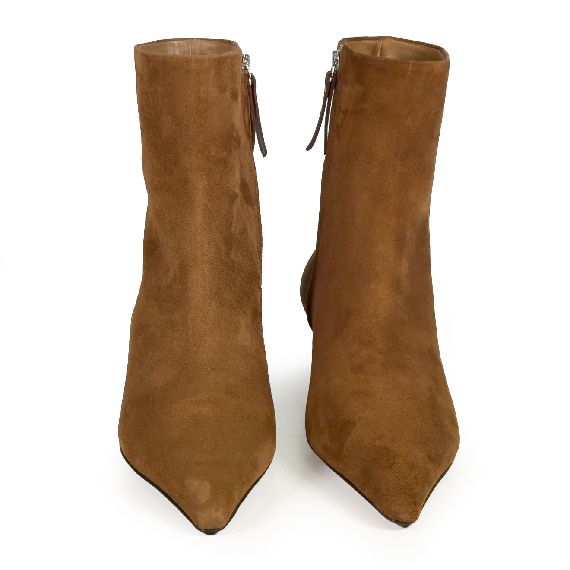 K20_Kitty_Ankle boot in camoscio elegante tabacco