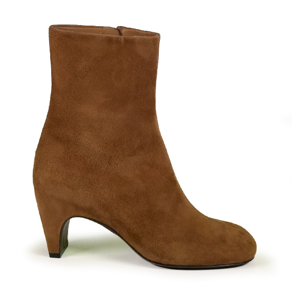 L42_Edge_Ankle boot in elegante camoscio tabacco