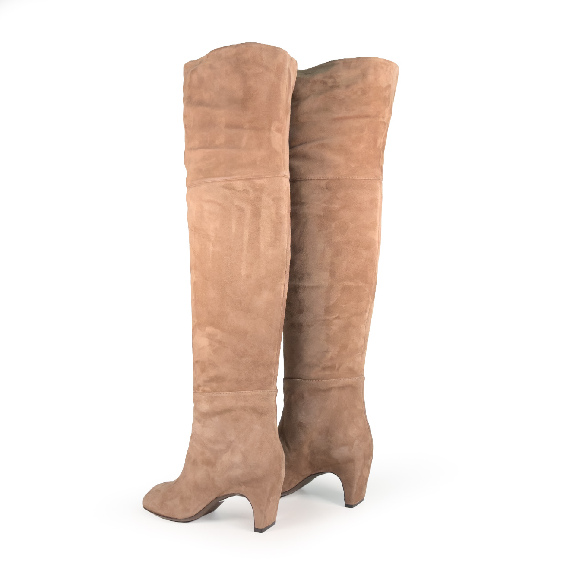 L42_Edge__Overknee Boot tortora Vic Matie