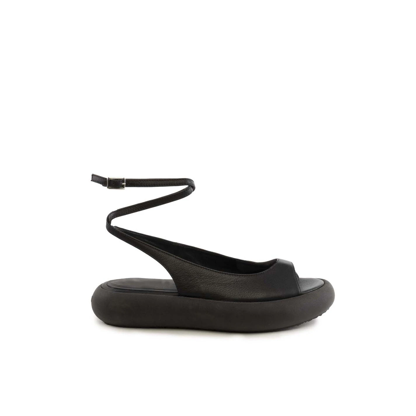 chanel black platform sandals