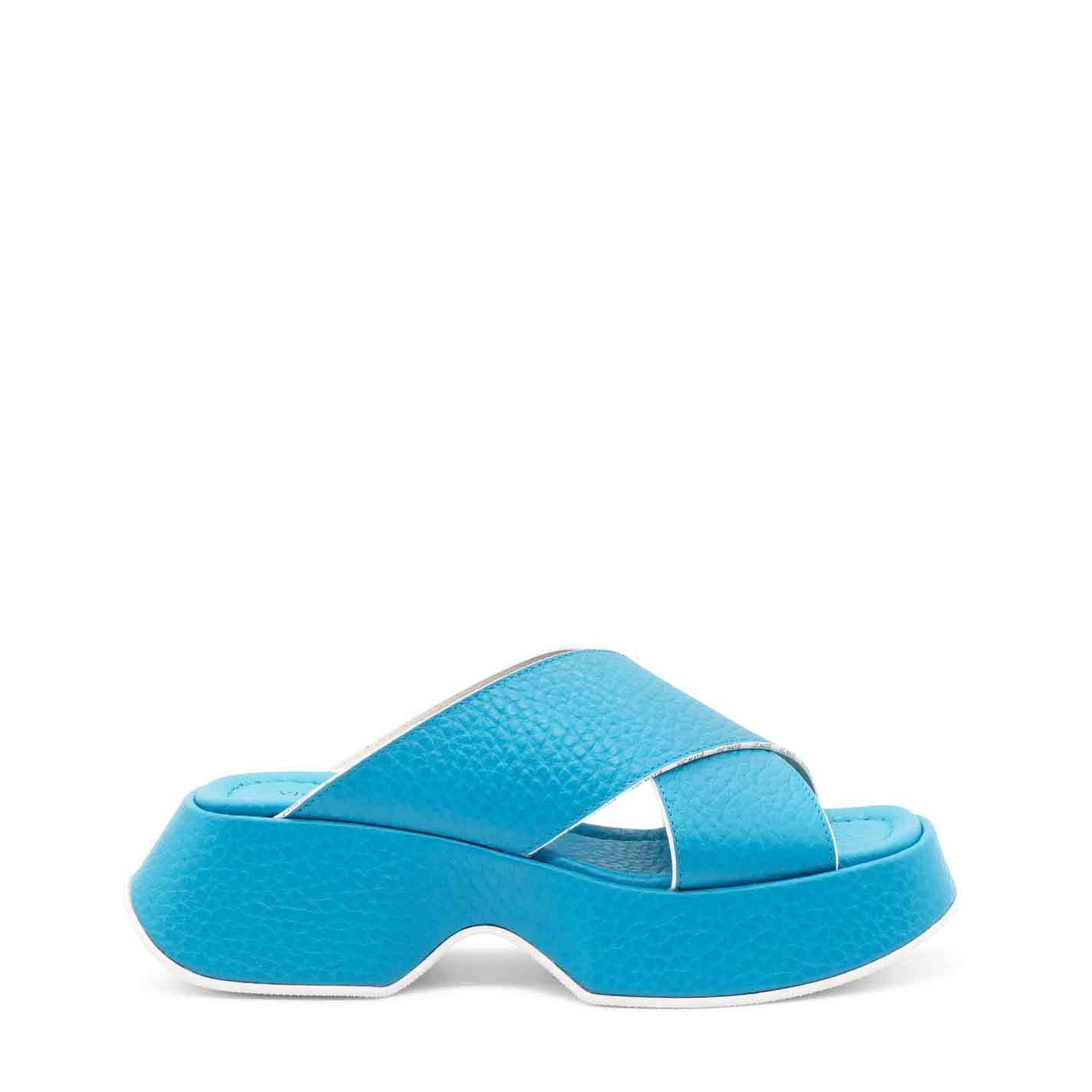 Mini Yoko ciabatta logata sky blue