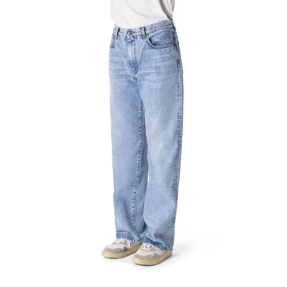Wyatt Brookline Light Denim Jeans with Vintage Stone Bleach Marble Wash Wyatt