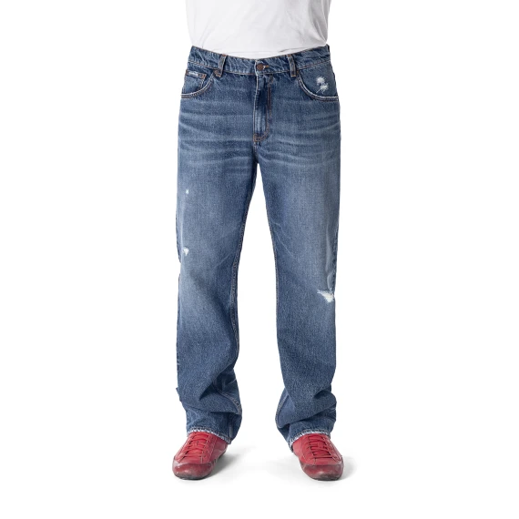 Wyatt Georgia Men's Dirty Vintage Medium Jeans with Rips Wyatt