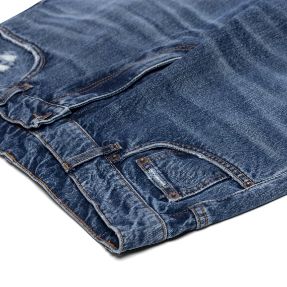 Wyatt Georgia Men's Dirty Vintage Medium Jeans with Rips Wyatt