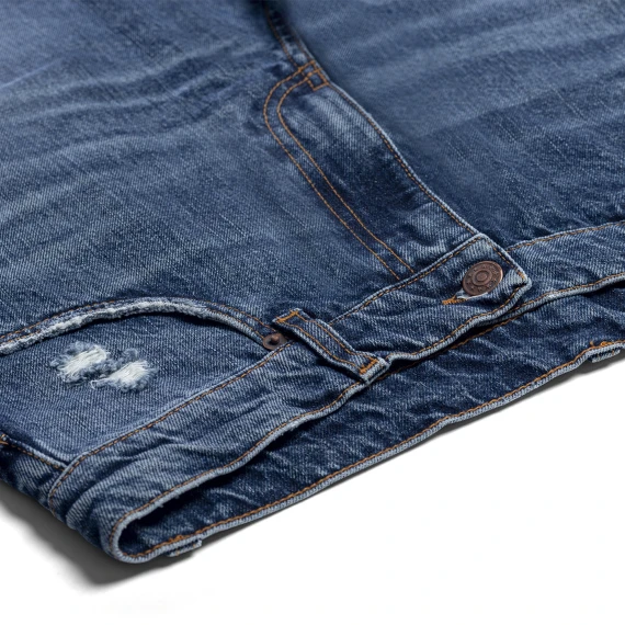 Wyatt Georgia Men's Dirty Vintage Medium Jeans with Rips Wyatt