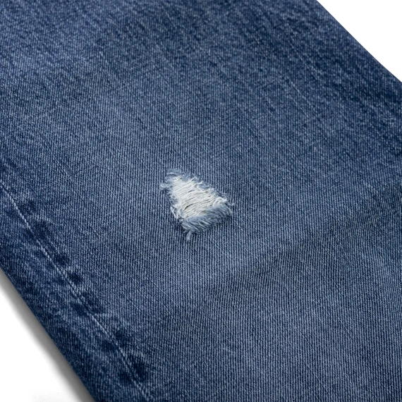 Wyatt Georgia Men's Dirty Vintage Medium Jeans with Rips Wyatt