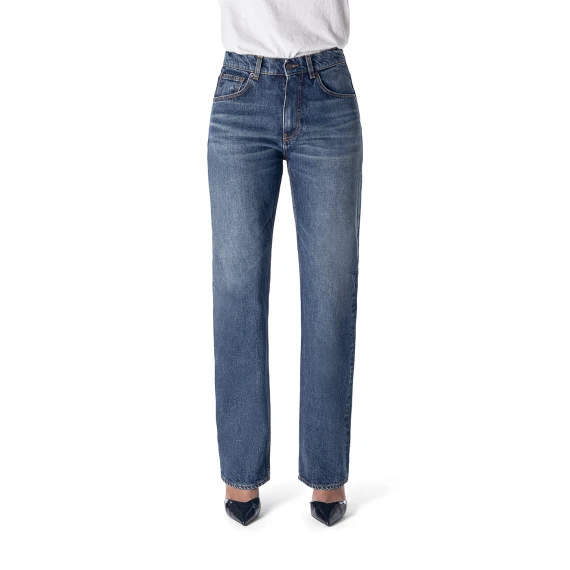 Wyatt Georgia Jeans Straight Fit in Denim Dirty Vintage Medio Scuro
