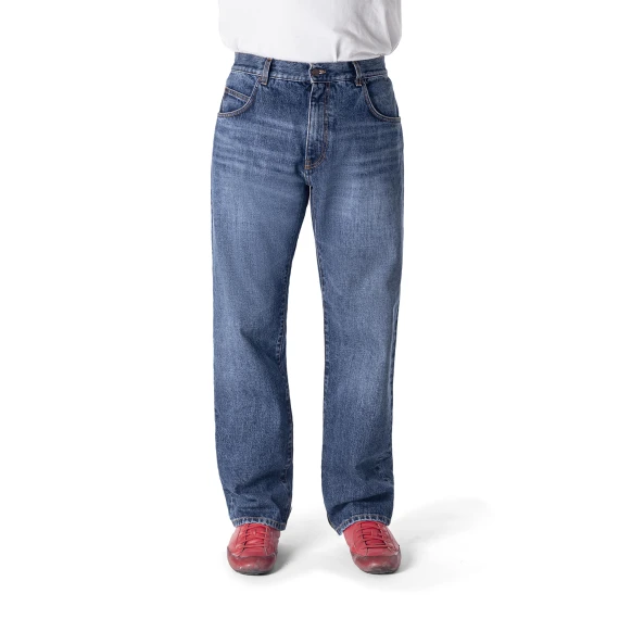Wyatt Oregon Men's Baggy Jeans Vintage Normal Stone Wash – 32 Inch Length Wyatt