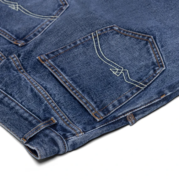Wyatt Oregon Men's Baggy Jeans Vintage Normal Stone Wash – 32 Inch Length Wyatt