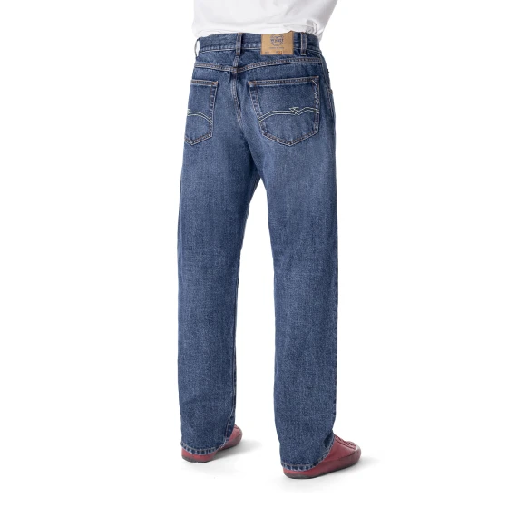 Wyatt Oregon Men's Baggy Jeans Vintage Normal Stone Wash – 34 Inch Length Wyatt