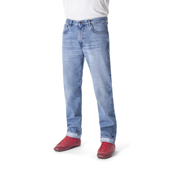 Wyatt Orleans Men's Vintage Stone Bleach Jeans – 32 Inch Length Wyatt