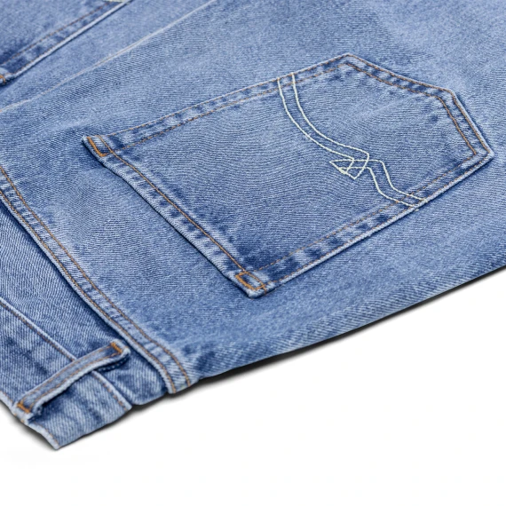 Wyatt Orleans Men's Vintage Stone Bleach Jeans – 32 Inch Length Wyatt