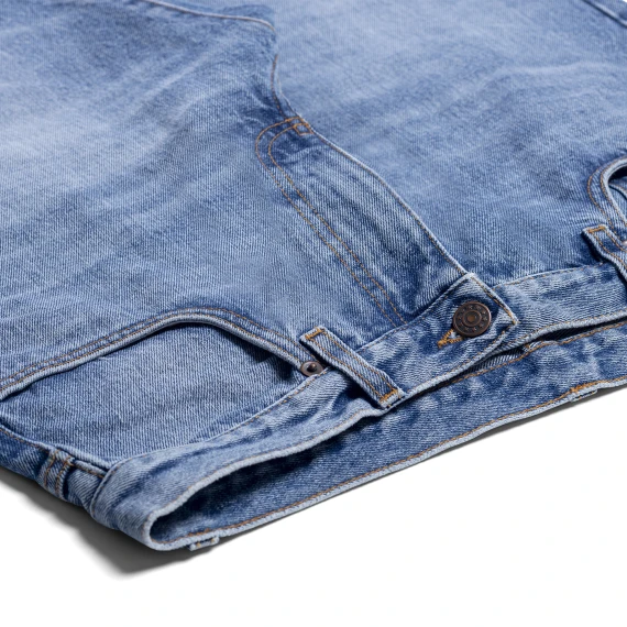 Wyatt Orleans Men's Vintage Stone Bleach Jeans – 34 Inch Length Wyatt
