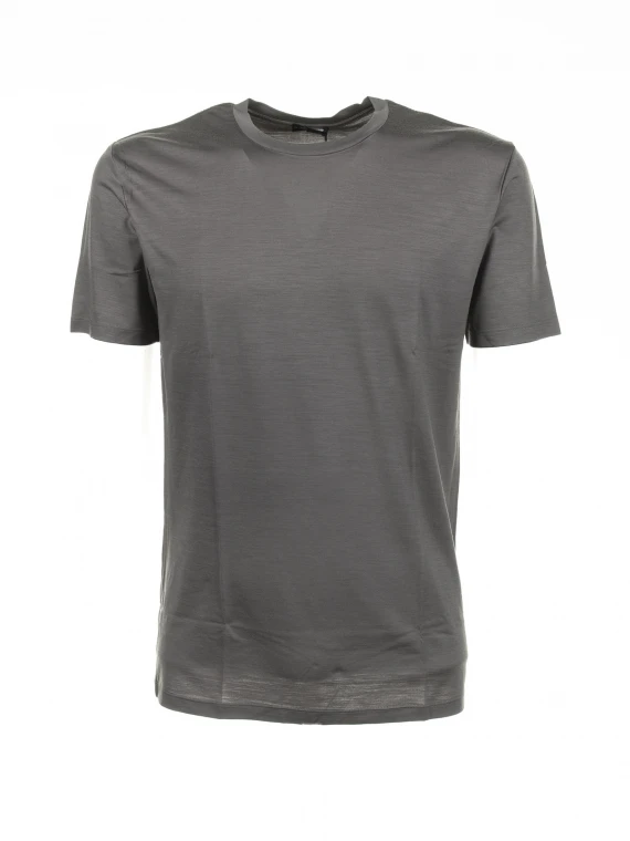 T-shirt antracite in lana merino - Taglia XL - ALBENI 1905